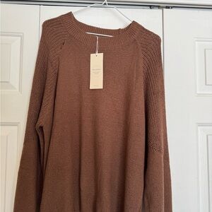 a new day Rich Brown Crew Neck Sweater